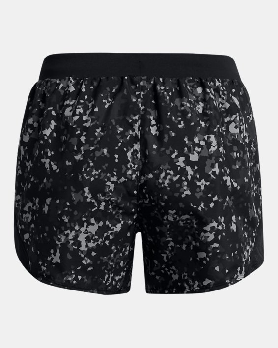 Pantalón corto con estampado UA Fly-By 2.0 para mujer, Black, pdpMainDesktop image number 7